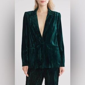 WAYF Women's Textured Velvet Blazer